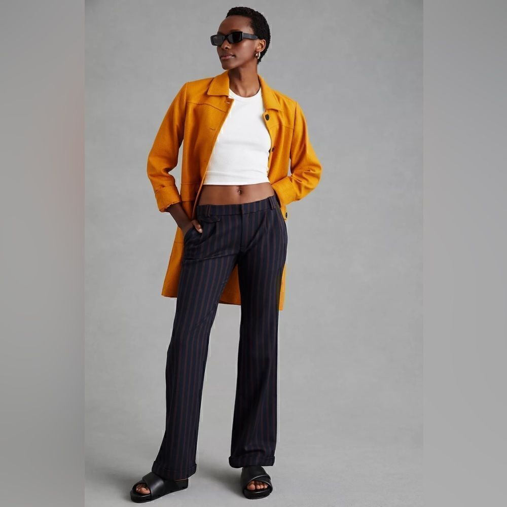 Anthropologie Low-Rise Flare Pants size 14